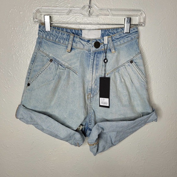 One Teaspoon Pants - NWT One Teaspoon Kansas Street Walker Shorts 80s High Waist Denim Shorts sz 23
